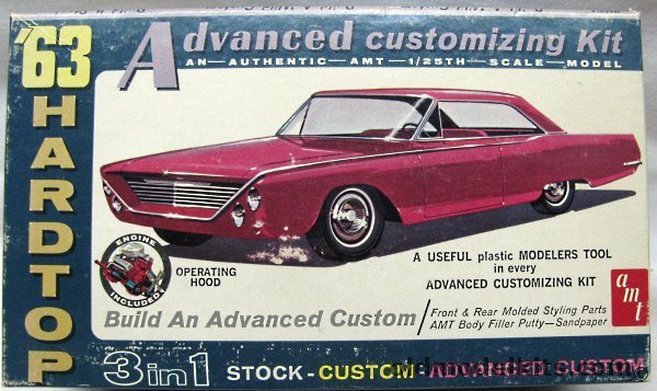 AMT 1/25 1963 Buick Electra Hardtop 3 in 1, 6523-200 plastic model kit